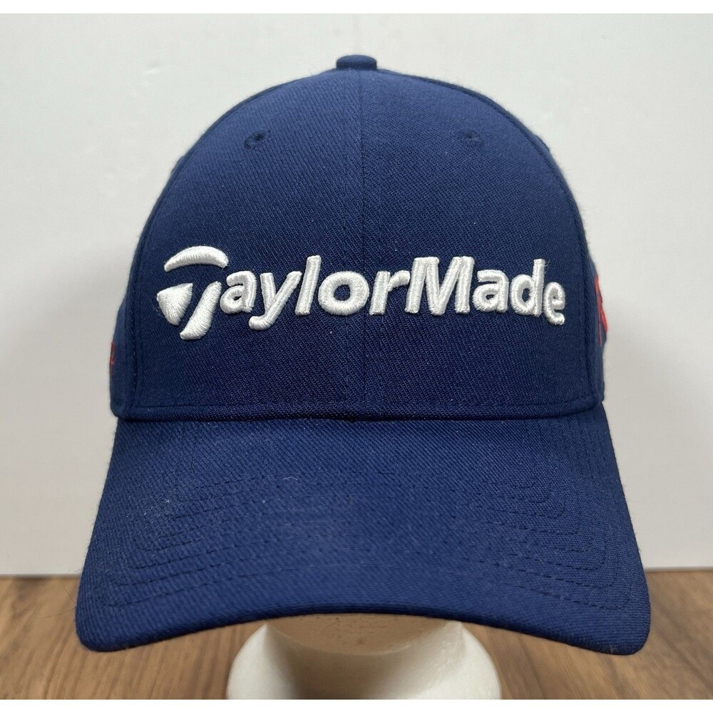 TaylorMade AeroBurner R15 Hat Blue M/L Flex Fit Fitted Golf Cap New Era